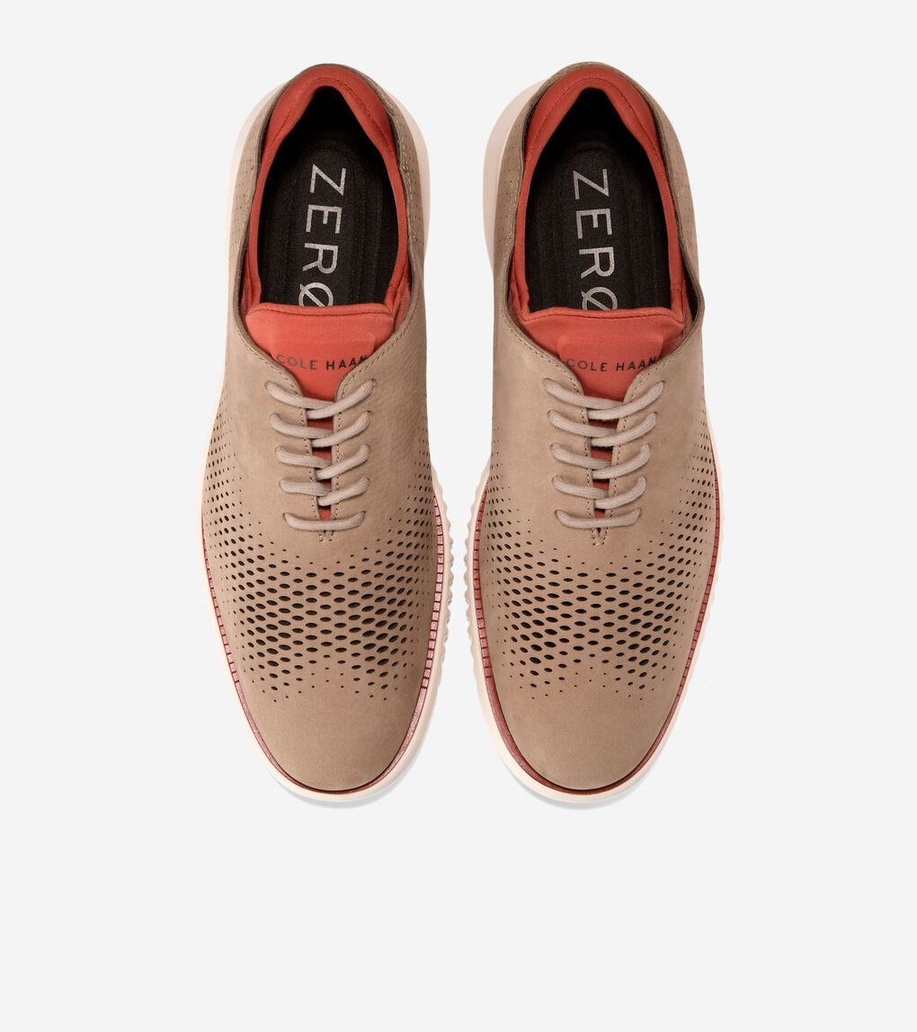 Men's 2.ZERØGRAND Lined Laser Wingtip Oxford 